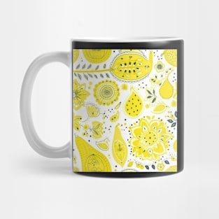 Cute and Fruity Floral Pattern Mug